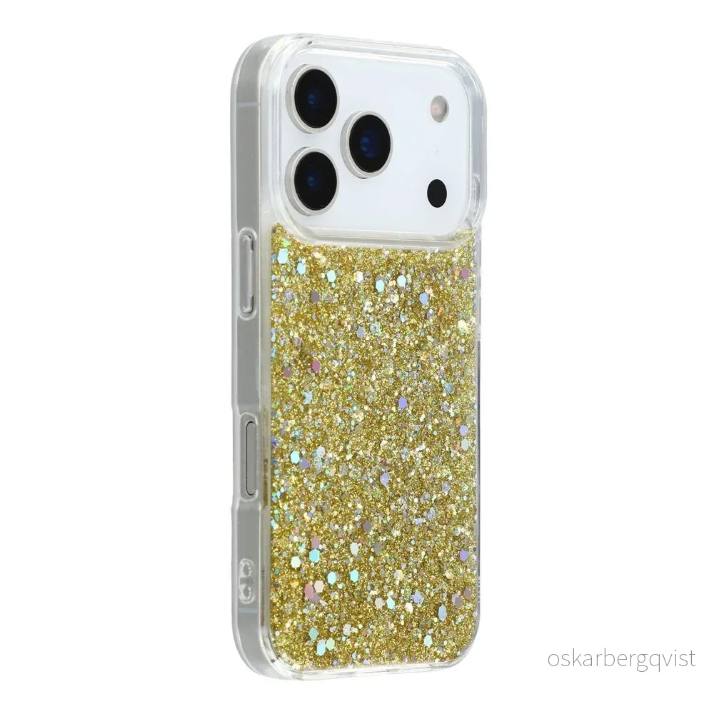 EIDERWOOD iPhone 17 Pro Max Glitter Deksel - Gull v:436673