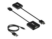 Club 3D Videogrensesnittkonverterer HDMI/VGA Svart v:1681685 Club 3D Videogrensesnittkonverterer HDMI/VGA Svart v:1681685