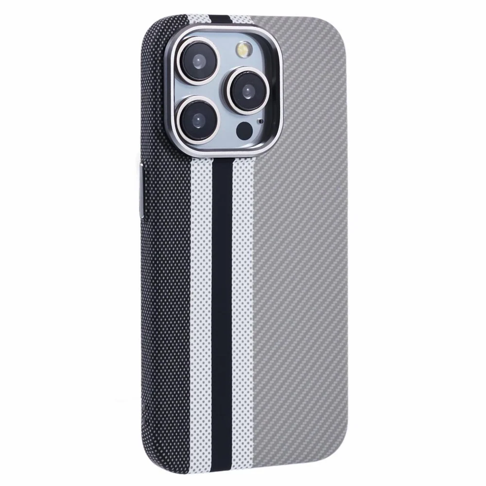 EIDERWOOD iPhone 15 Pro Mønstret Carbon Deksel – MagSafe Kompatibel – v:7890569 EIDERWOOD iPhone 15 Pro Mønstret Carbon Deksel – MagSafe Kompatibel – v:7890569