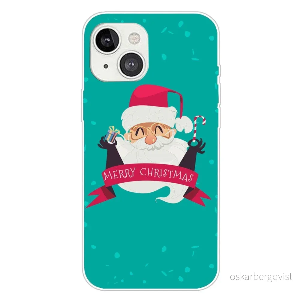 iPhone 15 Fleksibelt Plast Jul Deksel - Merry Christmas - Glad Julenis v:6190897