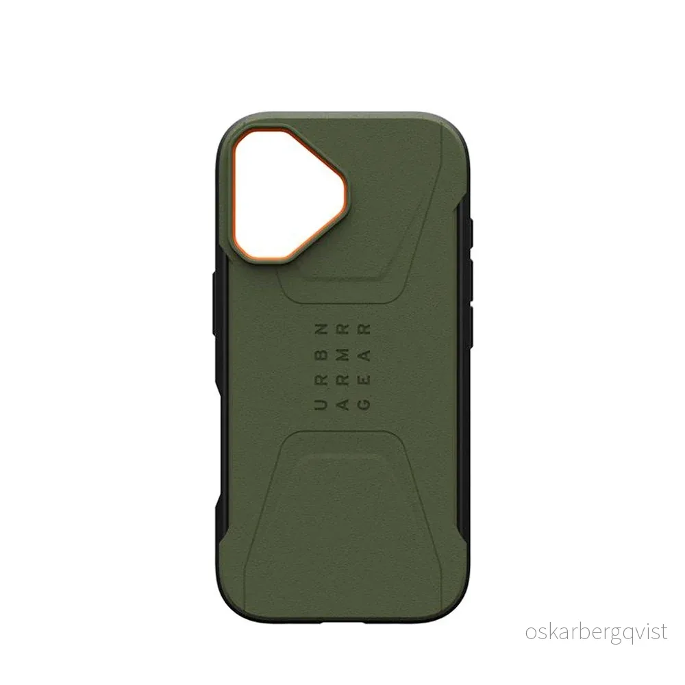 iPhone 17 UAG Civilian Deksel – MagSafe Kompatibel – Grønn / Oransje v:6623019 iPhone 17 UAG Civilian Deksel – MagSafe Kompatibel – Grønn / Oransje v:6623019