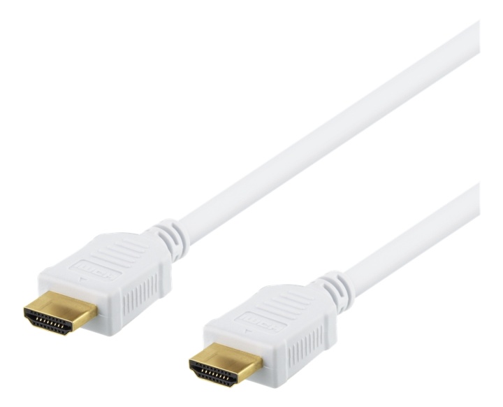 DELTACO Høyhastighets HDMI-kabel, 15 m, Ethernet, 4K UHD, hvit v:3752684