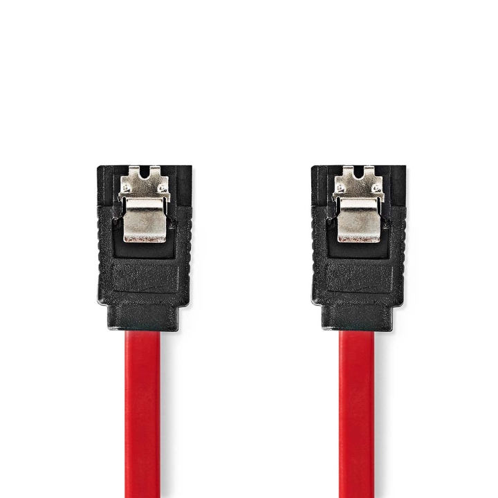 Nedis SATA kabel | 1.5 Gbps | SATA 7-Pin Hun | SATA 7-Pin Hun | Nikkel belagt | 0.50 m | Flatt | PVC | Rød | Boks v:5290921