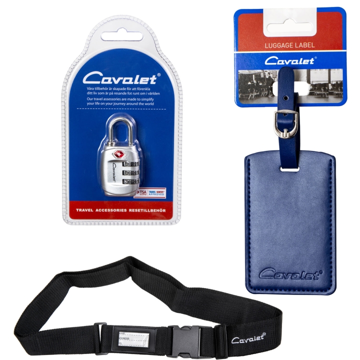 Cavalet Resekit 13 (TSA Lås, Bagagerem, Bagagetag Blå) v:7167159