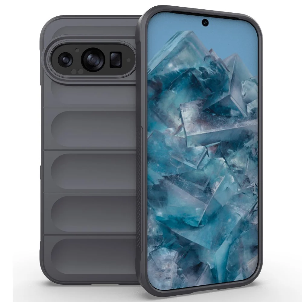 EIDERWOOD Google Pixel 9 Pro Fleksibelt Plastdeksel – Mørk Grå v:3366213