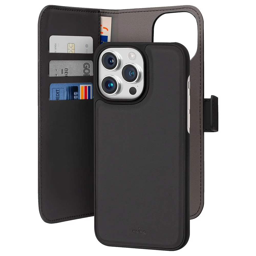 iPhone 15 Pro Max Puro Wallet Detachable 2-In-1 Deksel – Svart v:7042150 iPhone 15 Pro Max Puro Wallet Detachable 2-In-1 Deksel – Svart v:7042150