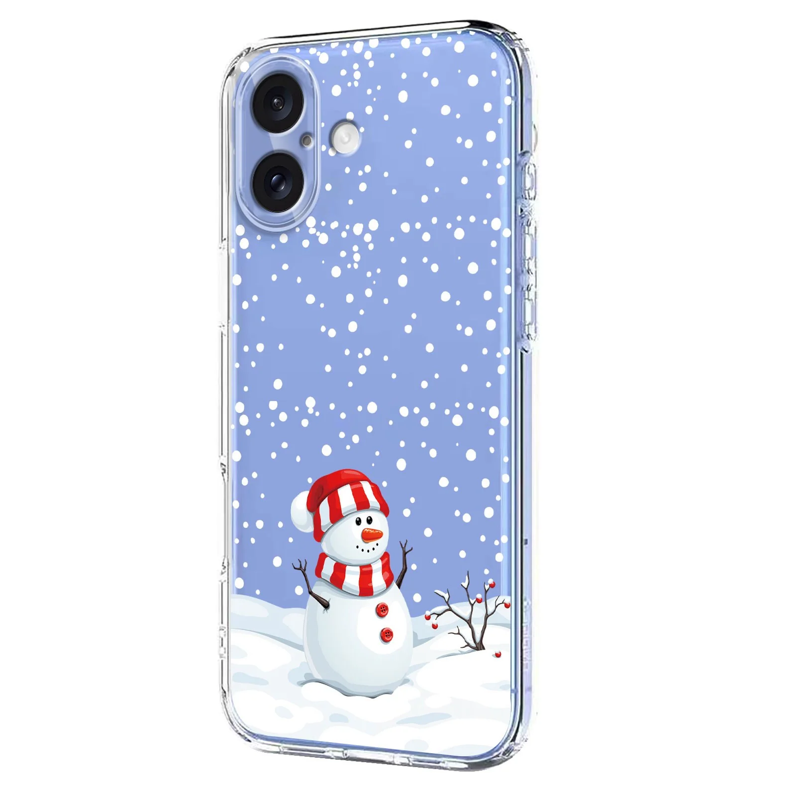 EIDERWOOD iPhone 16 Fleksibelt Plast Juledeksel med Motiv - Gjennomsik v:416063