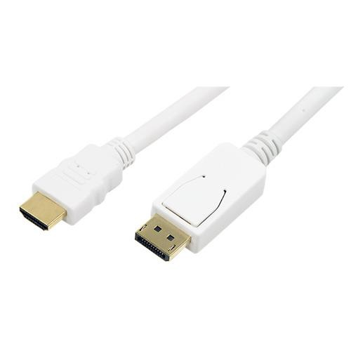 LogiLink DisplayPort -> HDMI 2m Hvit v:3149627