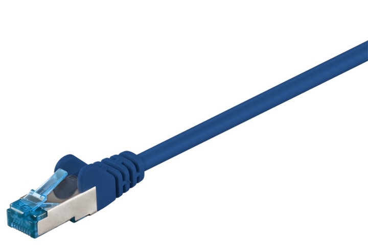 Goobay Kretskabel CAT 6A, S/FTP (PiMF), blå, 20 m kobberleder (CU), halogenfri kabelmantel (LSZH) v:3524910