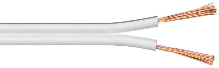 Goobay Høyttalerkabel hvit CCA 50 m spole, tverrsnitt 2 x 2,5 mm² v:9698767 Goobay Høyttalerkabel hvit CCA 50 m spole, tverrsnitt 2 x 2,5 mm² v:9698767