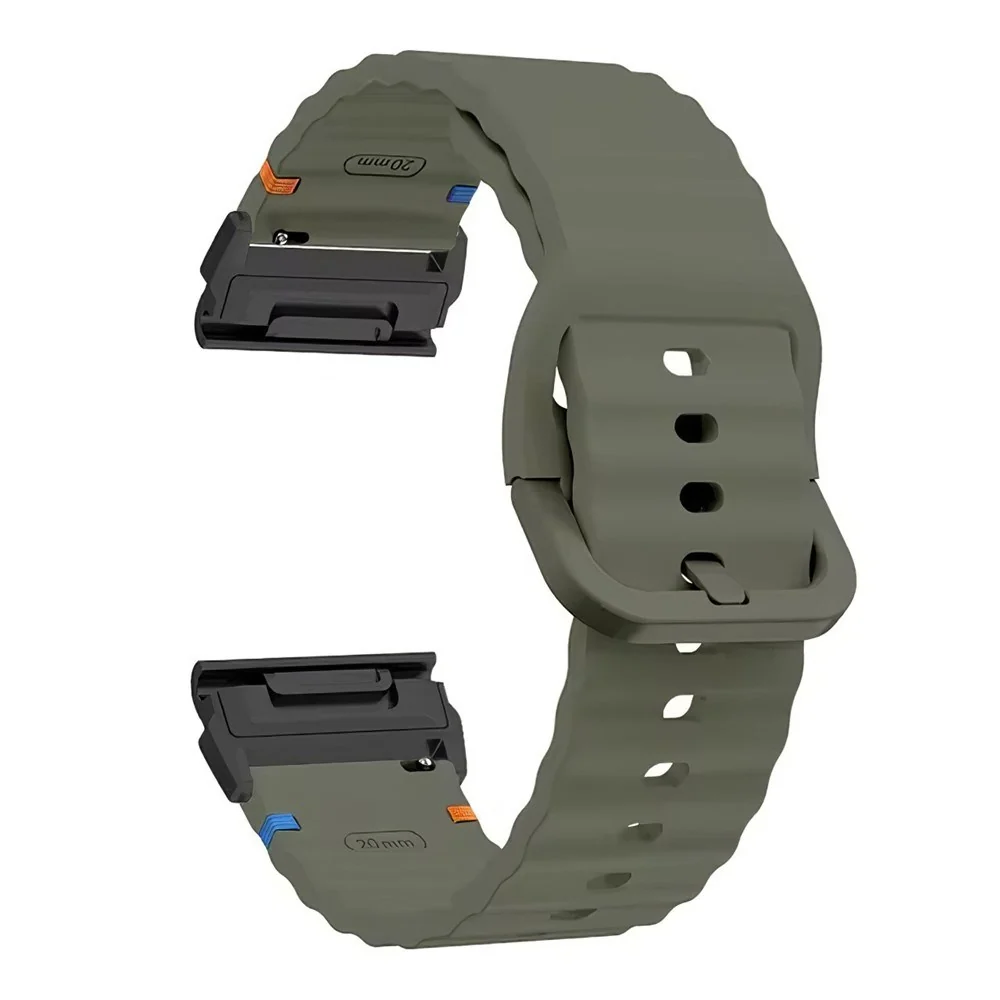 Universal Garmin 26mm QuickFit EIDERWOOD Wavy Silikon Reim – Grønn v:1483396 Universal Garmin 26mm QuickFit EIDERWOOD Wavy Silikon Reim – Grønn v:1483396
