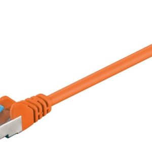 Goobay Kretskabel CAT 6A, S/FTP (PiMF), oransje, 0,5 m kobberleder (CU), halogenfri kabelmantel (LSZH) v:4447626 Goobay Kretskabel CAT 6A, S/FTP (PiMF), oransje, 0,5 m kobberleder (CU), halogenfri kabelmantel (LSZH) v:4447626