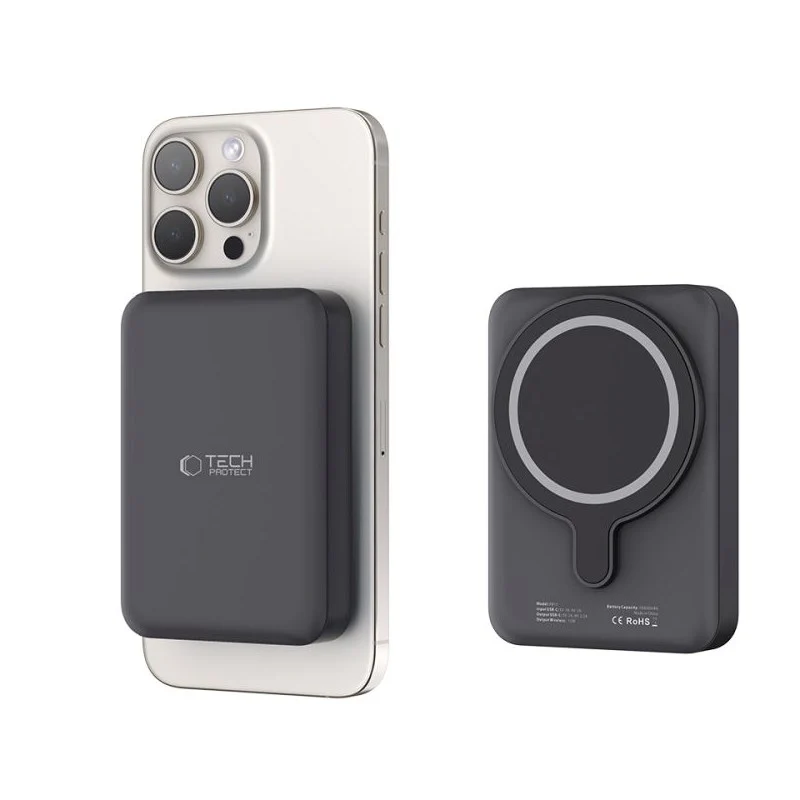 Tech-Protect LifeMag Trådløs Powerbank 10000 mAh – MagSafe Kompatibel v:9457697 Tech-Protect LifeMag Trådløs Powerbank 10000 mAh – MagSafe Kompatibel v:9457697