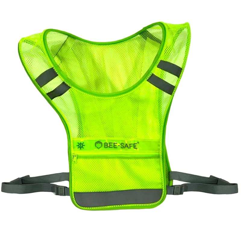 Bee-Safe LED Løpevest m. Lomme – Gul v:7938656