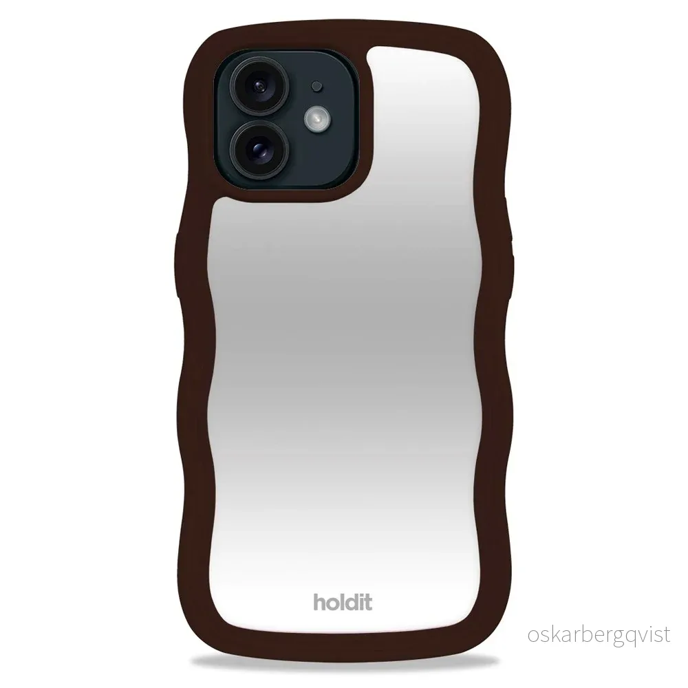 Holdit iPhone 12 / 12 Pro Wavy Deksel - Chocolate / Mirror v:4664665