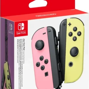 Nintendo Joy-Con-par, pastellrosa og pastellgul, Switch v:2023332 Nintendo Joy-Con-par, pastellrosa og pastellgul, Switch v:2023332