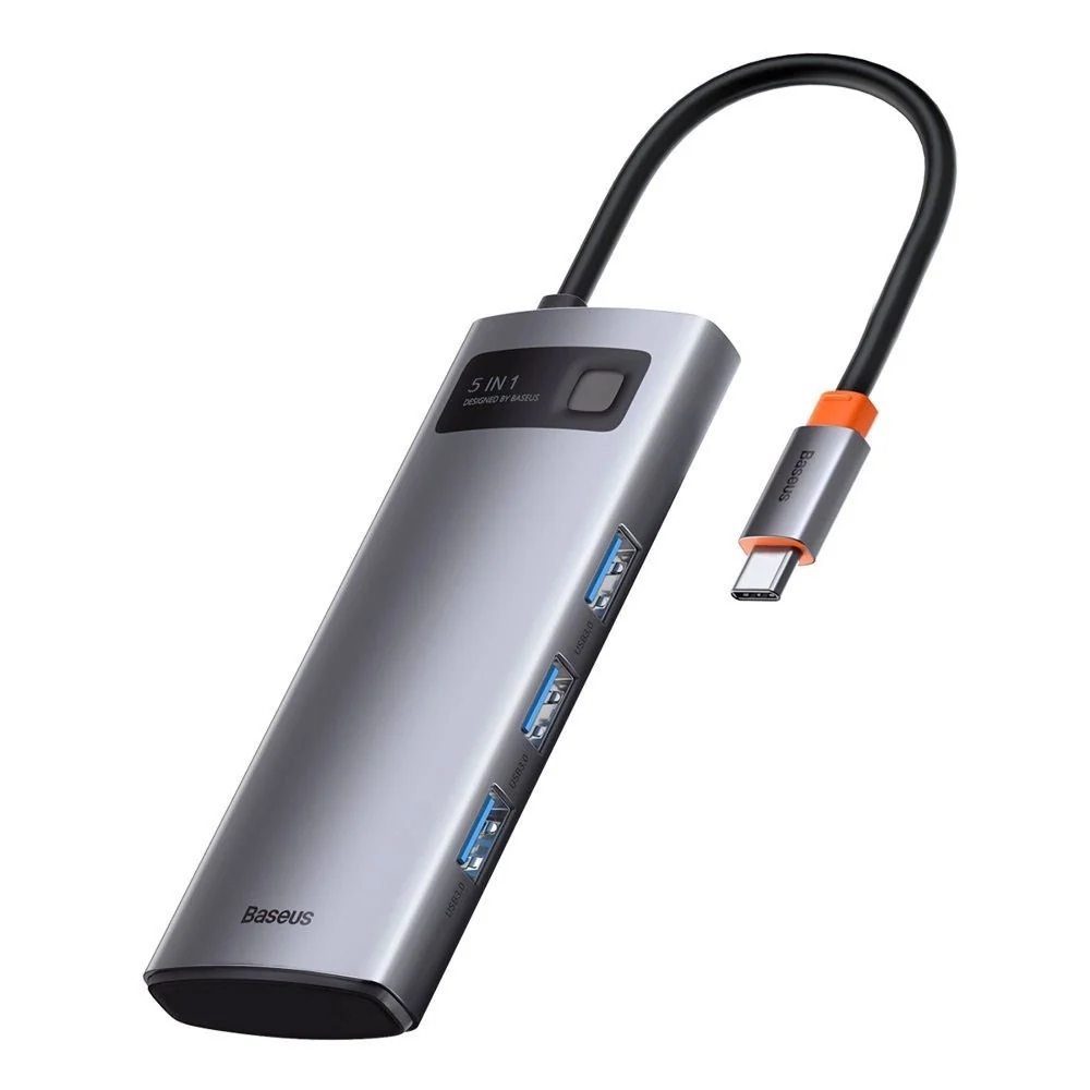 Baseus 7-i-1 USB-C Multiportadapter med 3 x USB-A 1 x USB-C 1 x HDMI – v:2336309 Baseus 7-i-1 USB-C Multiportadapter med 3 x USB-A 1 x USB-C 1 x HDMI – v:2336309