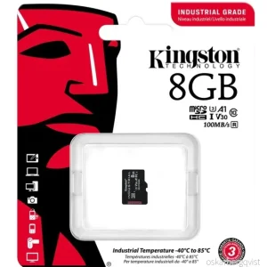 Kingston 8 GB microSDHC Industrial C10 A1 pSLC-kort uten adapter v:3840423 Kingston 8 GB microSDHC Industrial C10 A1 pSLC-kort uten adapter v:3840423