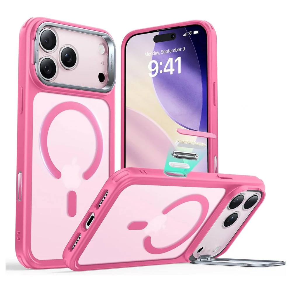 ESR iPhone 17 Pro Classic Hybrid Stash Case med Kickstand – MagSafe Ko v:5398151