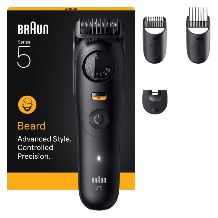 Braun Skjeggtrimmer Series 5, +4 stylingsverktøy, BT5520 – Svart v:1699082