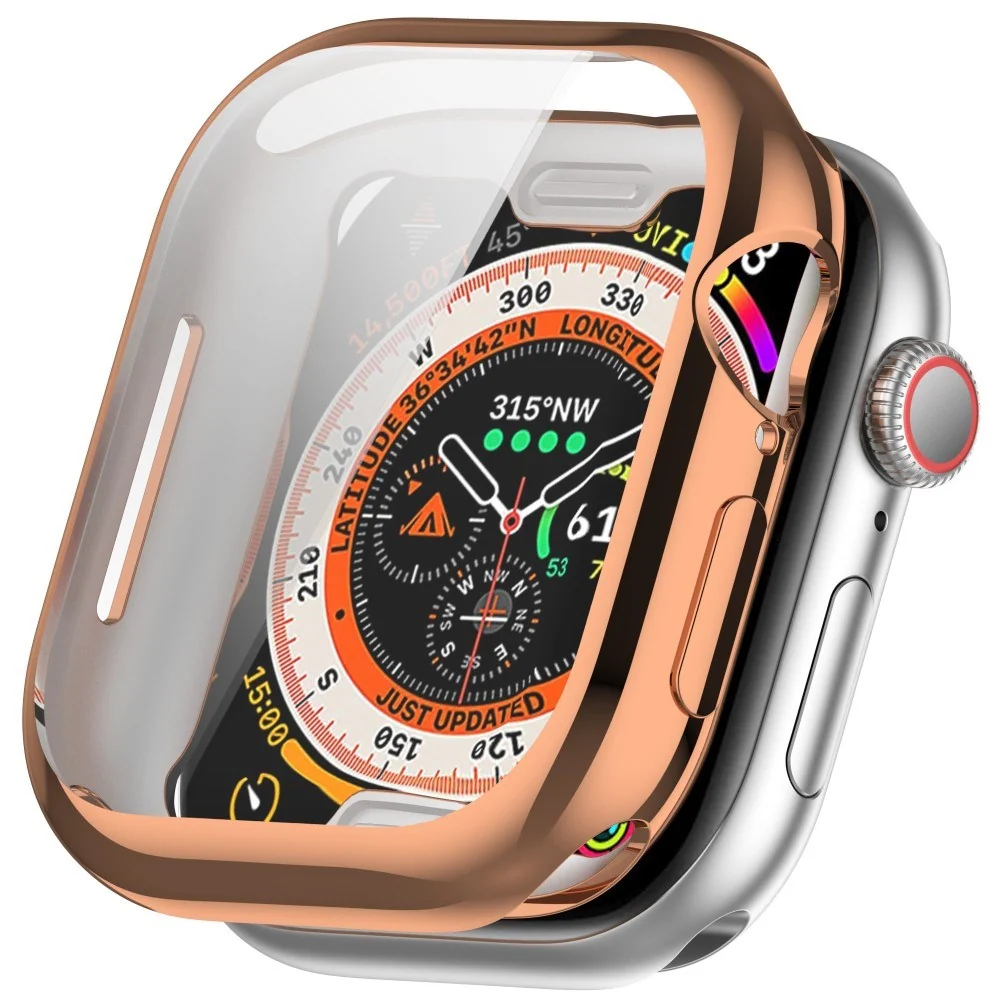 Apple Watch 11 / 10 (42mm) Fleksibelt Plast Deksel med Skjermbeskyttel v:6088770 Apple Watch 11 / 10 (42mm) Fleksibelt Plast Deksel med Skjermbeskyttel v:6088770
