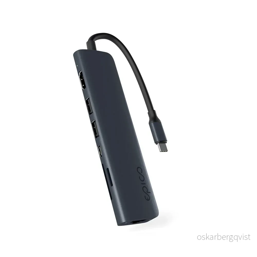 Epico 7-i-1 Multimedia Hub 8K – Midnight v:6449705