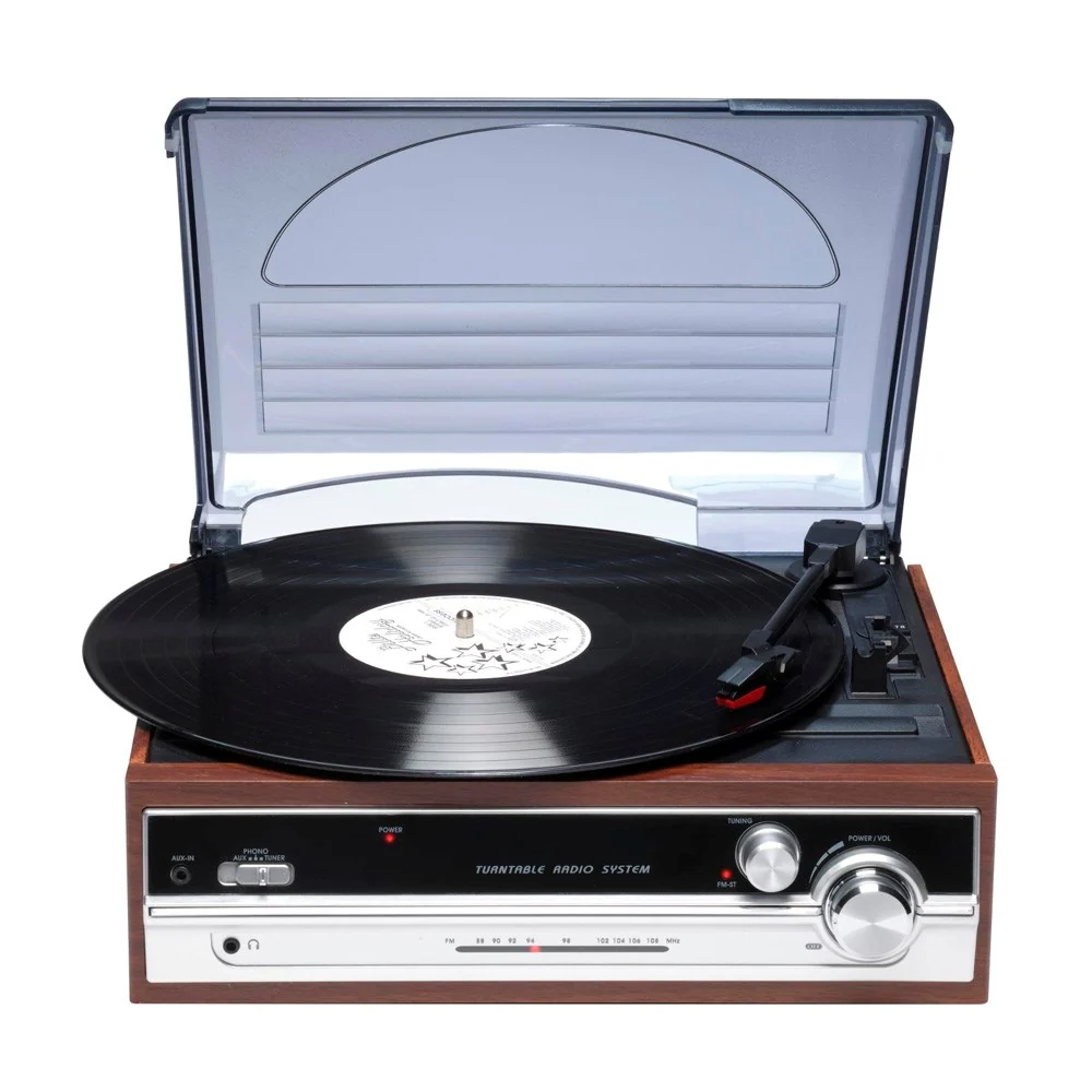 Denver VPR-190MK3 Platespiller med 2 x 15W Innebygde Høyttalere & FM-R v:9100044