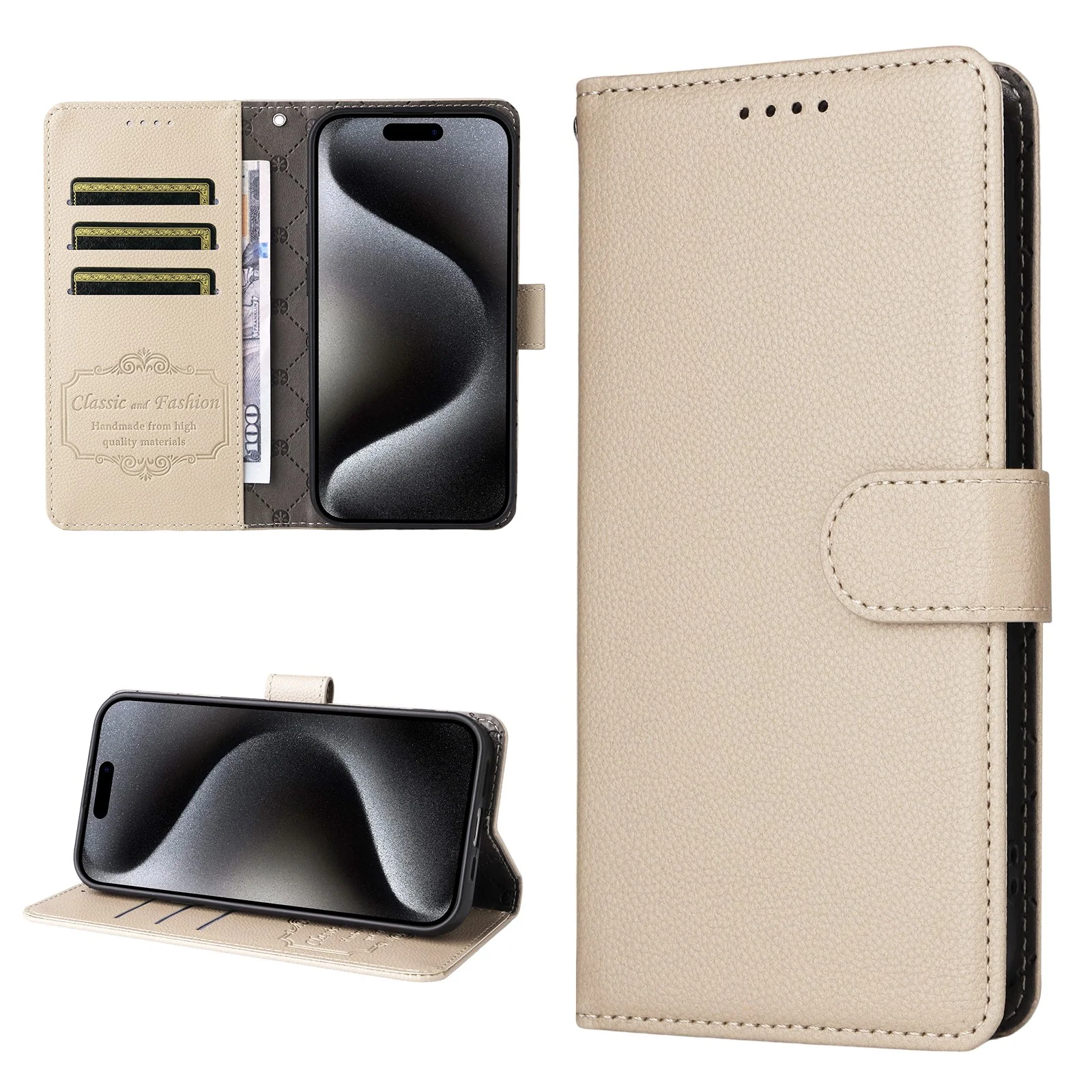 Motorola Moto G47 / G37 EIDERWOOD Flippdeksel (RFID-blokkering) – Beig v:4996820 Motorola Moto G47 / G37 EIDERWOOD Flippdeksel (RFID-blokkering) – Beig v:4996820