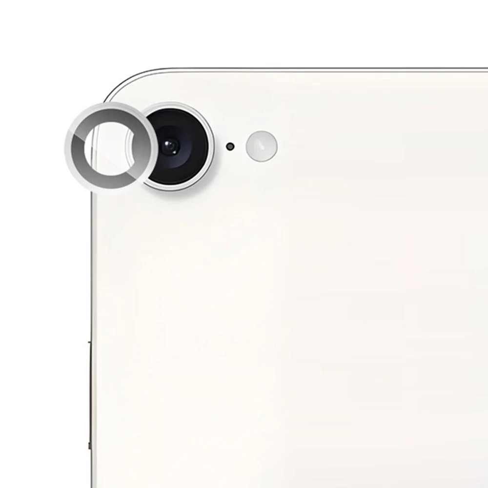 iPhone 17e / 16e RURIHAI Kameralinsebeskytter – Sølv v:2200649