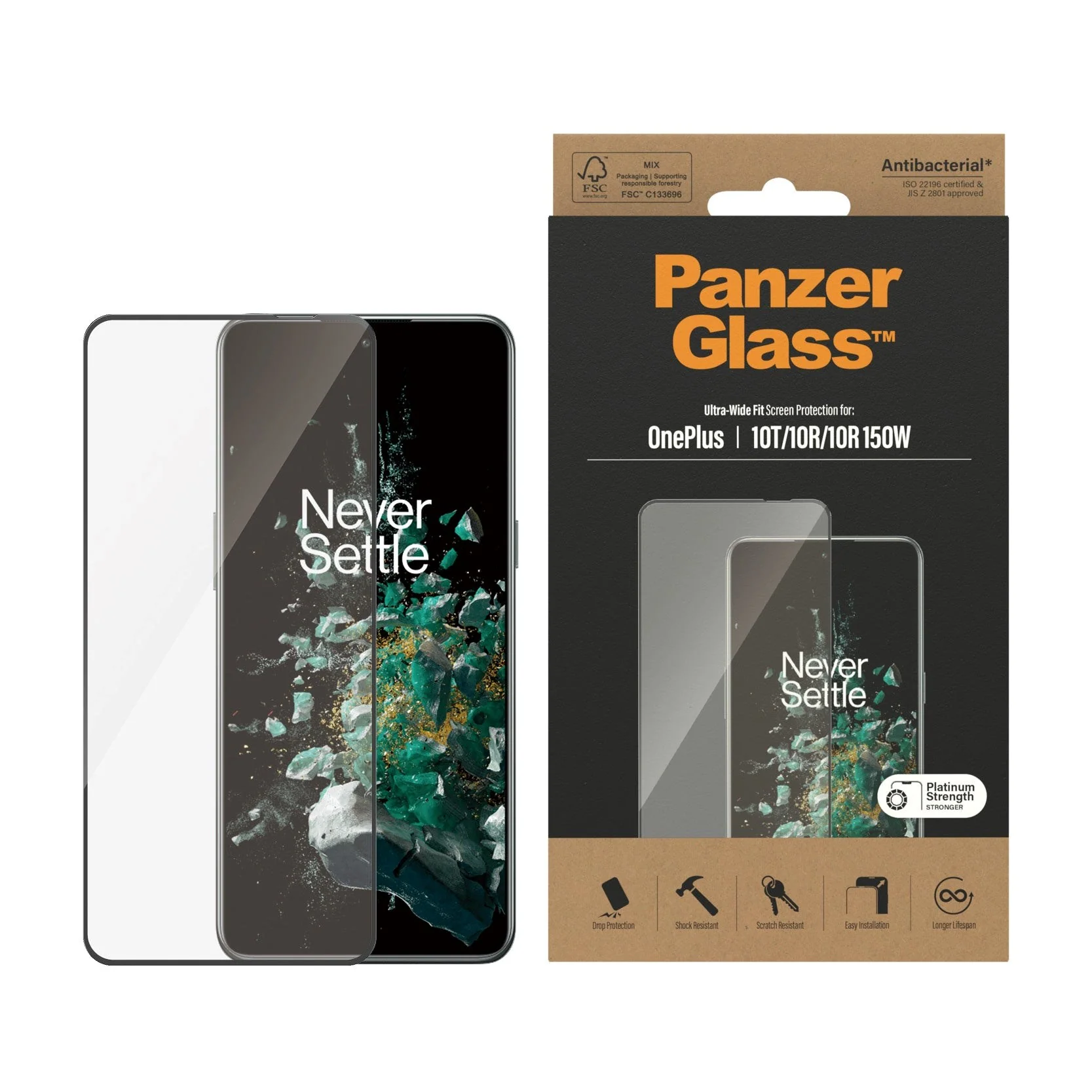 OnePlus 10T PanzerGlass Ultra Wide Fit Skjermbeskyttelsesglass – Plati v:5890175 OnePlus 10T PanzerGlass Ultra Wide Fit Skjermbeskyttelsesglass – Plati v:5890175