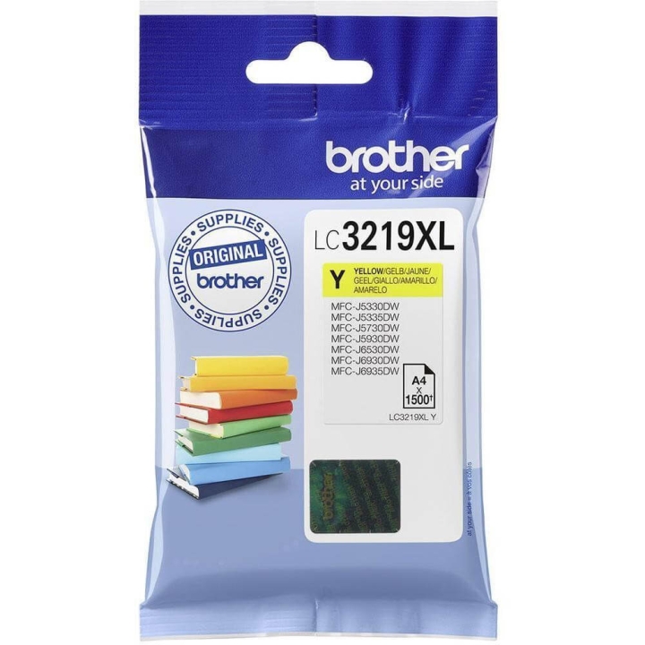 Brother Blekk LC3219XLY Høy Kapasitet Gul v:4052709