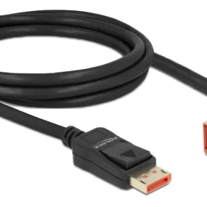 DeLOCK DisplayPort-kabel ma>ma 90° nedovervinklet 8K 60Hz 2m v:4854014 DeLOCK DisplayPort-kabel ma>ma 90° nedovervinklet 8K 60Hz 2m v:4854014