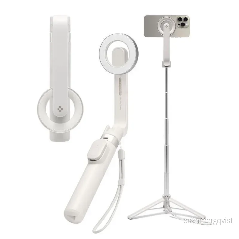 Spigen Tripod Selfie Stick – MagSafe Kompatibel – Hvit v:7328983 Spigen Tripod Selfie Stick – MagSafe Kompatibel – Hvit v:7328983