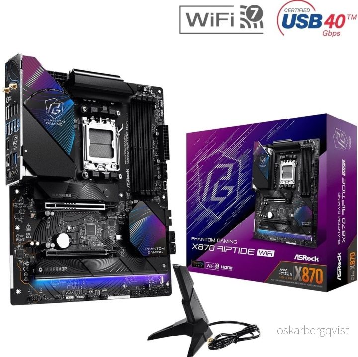 ASRock X870 Riptide WIFI ATX-hovedkort v:6230885 ASRock X870 Riptide WIFI ATX-hovedkort v:6230885