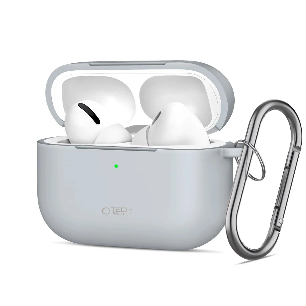 Apple AirPods Pro (3. gen.) Tech-Protect Silicone Hook Deksel - Grå v:2884990