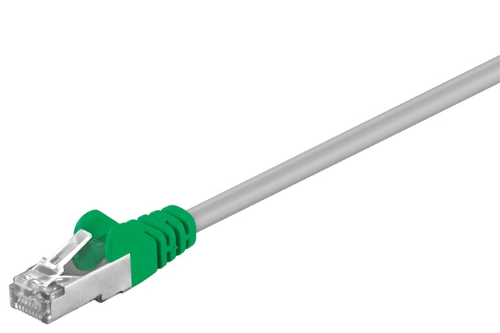 Goobay CAT 5e krysskoblingskabel, F/UTP, grå, grønn kobberbelagt aluminiumtråd (CCA) v:4224637