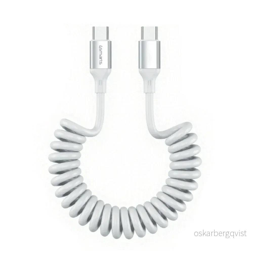 4smarts 240W USB-C til USB-C Kabel – 50 cm – Hvit v:5001959 4smarts 240W USB-C til USB-C Kabel – 50 cm – Hvit v:5001959