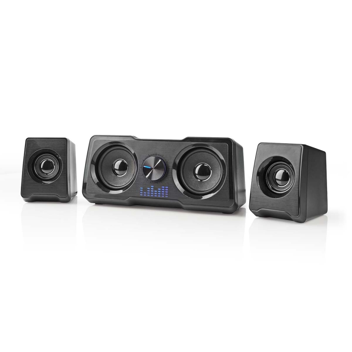 Nedis Gaming Speaker | Høyttalerkanaler: 2.2 | USB-Strøm | 3.5 mm Han | 48 W | LED | Volumkontroll v:6951257 Nedis Gaming Speaker | Høyttalerkanaler: 2.2 | USB-Strøm | 3.5 mm Han | 48 W | LED | Volumkontroll v:6951257