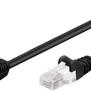 Goobay Kretskabel CAT 5e, 1x 90° vinklet, U/UTP, svart, 2 m kobberbelagt aluminiumtråd (CCA), 1x RJ45-plugg 90° (8P8C) v:6375509 Goobay Kretskabel CAT 5e, 1x 90° vinklet, U/UTP, svart, 2 m kobberbelagt aluminiumtråd (CCA), 1x RJ45-plugg 90° (8P8C) v:6375509