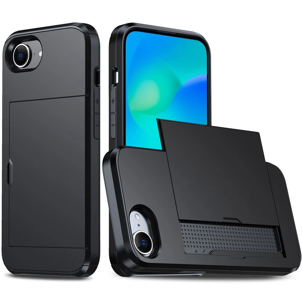 EIDERWOOD iPhone 17e / 16e Multifunksjonelt Bakdeksel med Kortholder - v:3281187