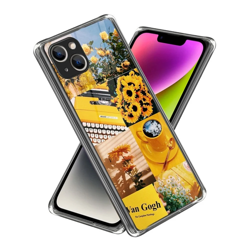 iPhone 14 TPU Plast Deksel - Vårfarger v:3038114