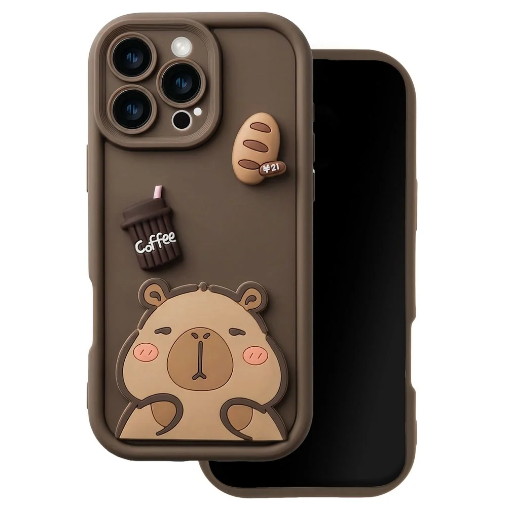 Samsung Galaxy S25 TFO Ultra Trendy 3D Deksel - Brown Capybara v:4927082