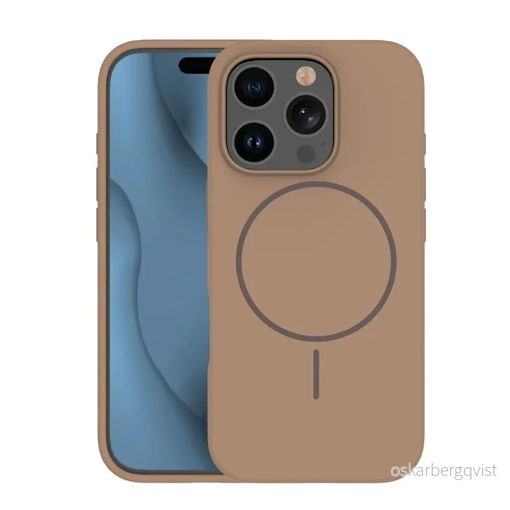 iPhone 15 Pro Silicone Thin Deksel – MagSafe Kompatibel – Brun v:169185 iPhone 15 Pro Silicone Thin Deksel – MagSafe Kompatibel – Brun v:169185