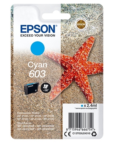 Epson Enkeltpakke Cyan 603-blekk v:5054205