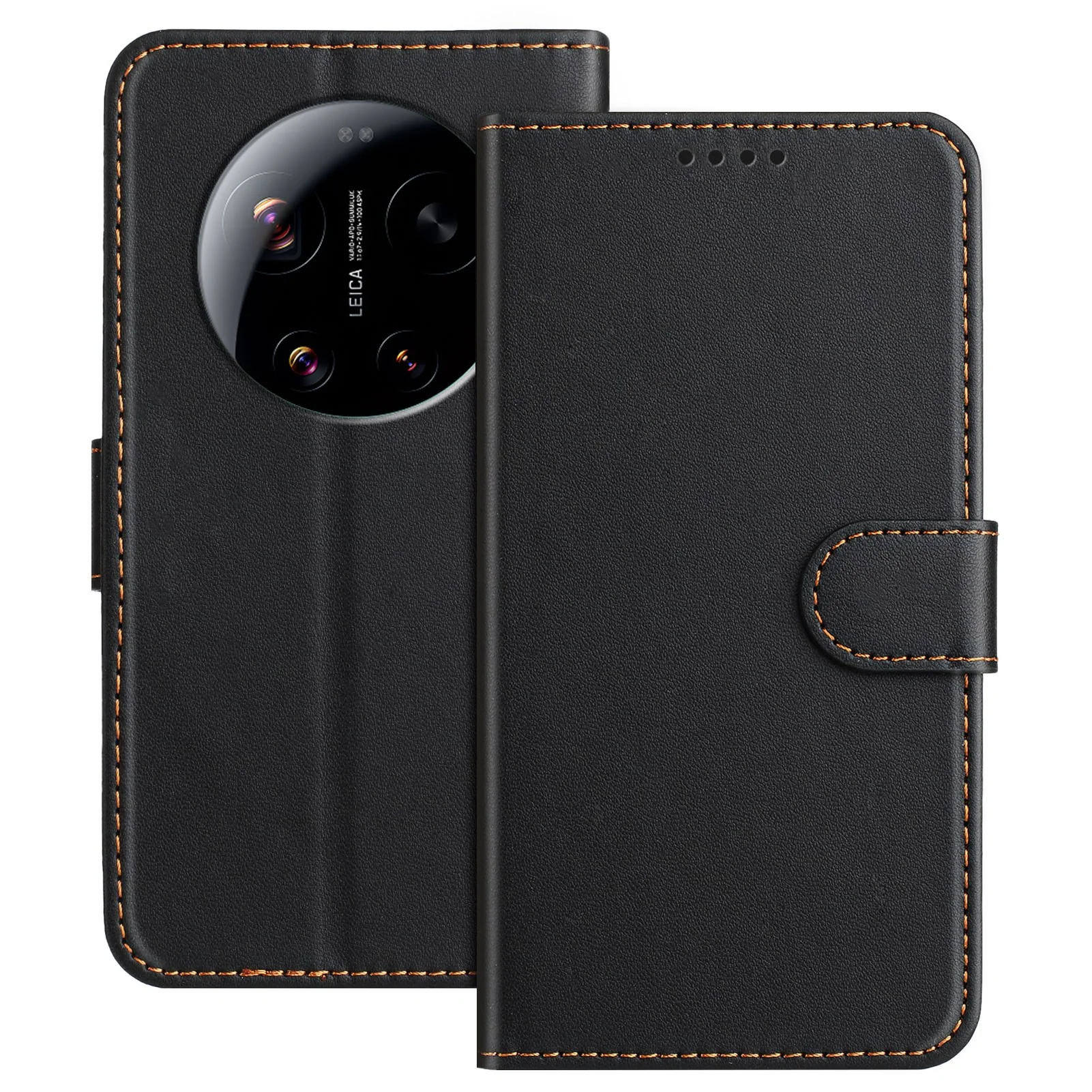 Xiaomi 17 Ultra EIDERWOOD Kunstskinn Flip Deksel m. Kortholder & Stati v:3043319 Xiaomi 17 Ultra EIDERWOOD Kunstskinn Flip Deksel m. Kortholder & Stati v:3043319
