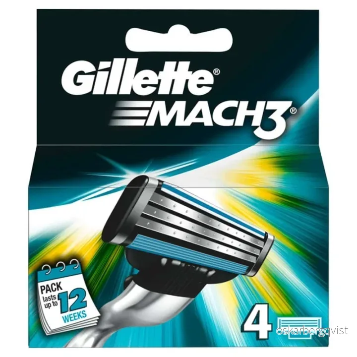 Gillette Mach3 4-pakning v:6557752