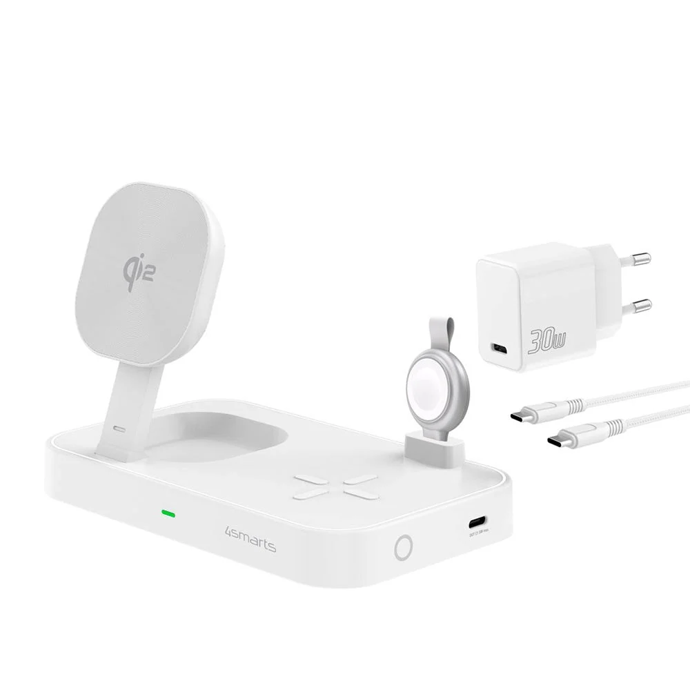 4smarts Qi2 Trådløs Lader 15W med Apple Watch Stick – MagSafe Kompatib v:5829536 4smarts Qi2 Trådløs Lader 15W med Apple Watch Stick – MagSafe Kompatib v:5829536