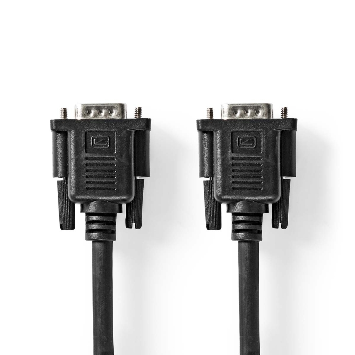 Nedis VGA-kabel | VGA Han | VGA Hun 15p | Nikkel belagt | Maksimum oppløsning: 1280×800 | 5.00 m | Rund | ABS | Sort | Label v:2493239 Nedis VGA-kabel | VGA Han | VGA Hun 15p | Nikkel belagt | Maksimum oppløsning: 1280×800 | 5.00 m | Rund | ABS | Sort | Label v:2493239