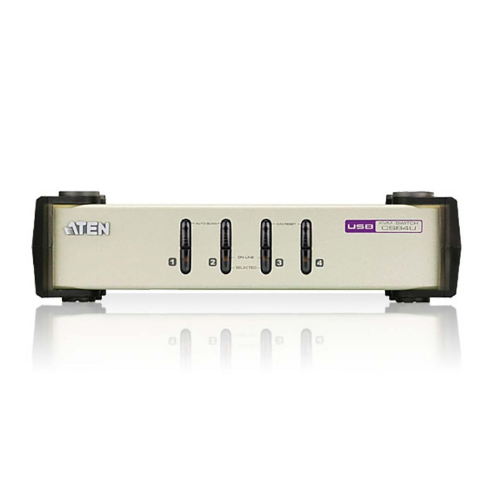 ATEN CS84U 4-port KVM-bryter sølv v:5424829 ATEN CS84U 4-port KVM-bryter sølv v:5424829
