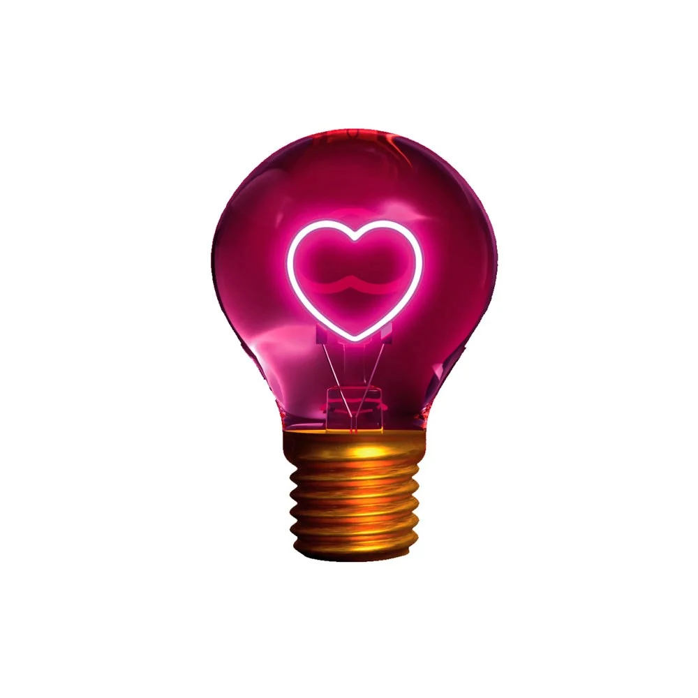SBS Bærbar Oppladbar Pære Bordlampe – Hjerte v:1409708 SBS Bærbar Oppladbar Pære Bordlampe – Hjerte v:1409708
